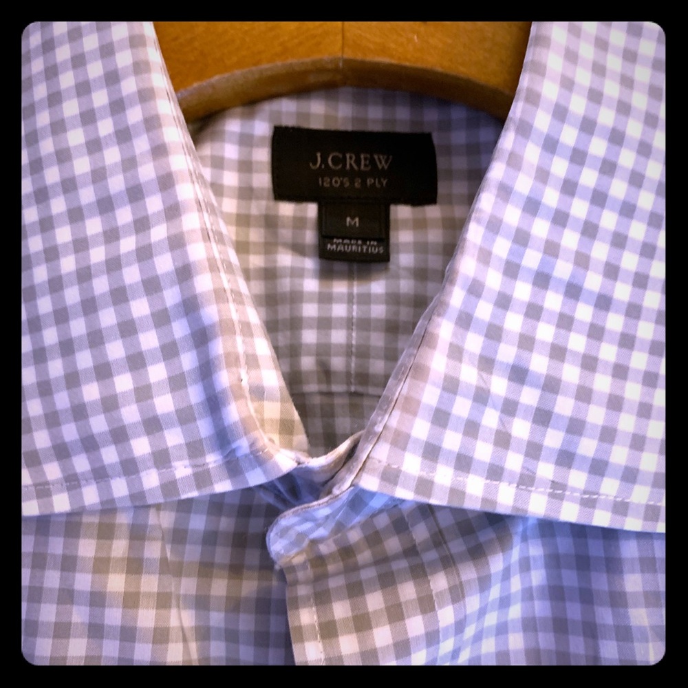 J Crew Collared Button Down Shirt Medium - image 2